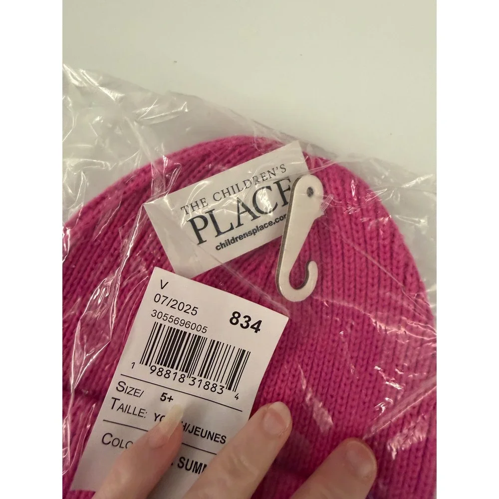The Children's Place Youth Pink Summer Knit Beanie Hat Size 5+ 3055696005 NEW
